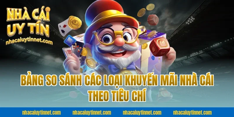 Bảng So Sánh Các Loại Khuyến Mãi Nhà Cái Uy Tín Theo Tiêu Chí