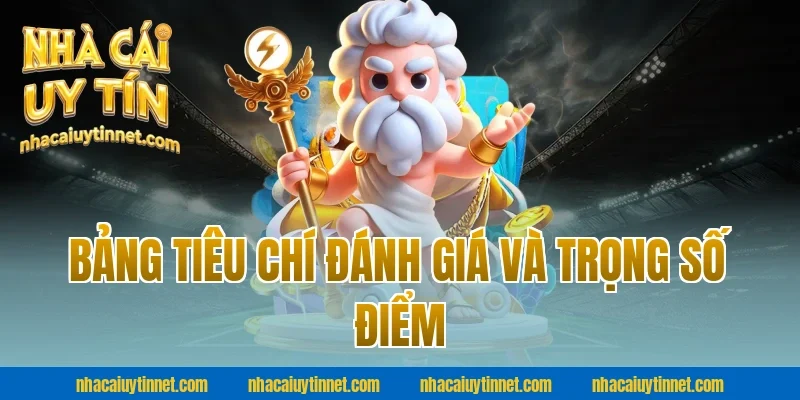 Bảng Tiêu Chí Đánh Giá Và Trọng Số Điểm Nhà Cái Uy Tín